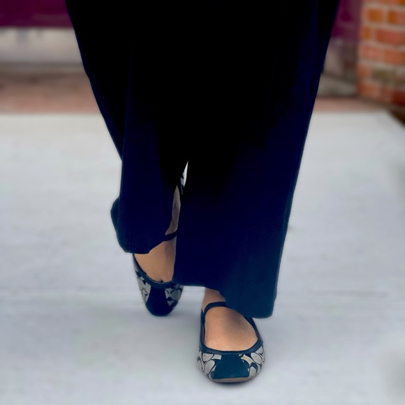 Coach Vintage Signature Judey Mary Jane Ballet Flat Black - Picture 2 of 13